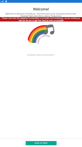 Android application Rainbow Cloud Music screenshort