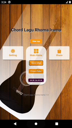 Android application Chord Kunci Gitar Lagu Rhoma screenshort