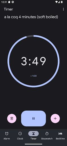 Egg Timing Screen 3
