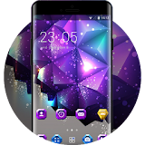Neon Purple Stylish Art Theme for Vivo V5 icon