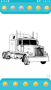 Truck Trailer Coloring