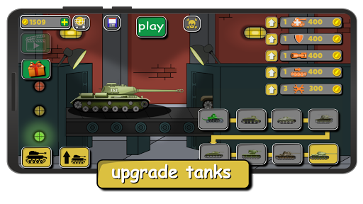 Tank Battle War 2d: game free apkpoly screenshots 1