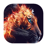 Red-hot tiger live wallpaper icon