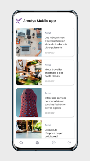 Android application Ametys Mobile screenshort