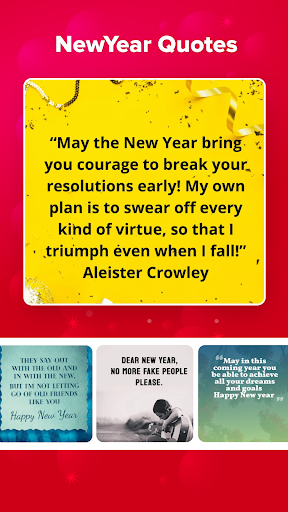 Android application Happy NewYear Quotes screenshort
