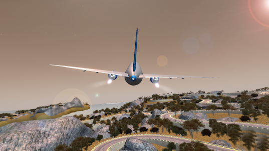 Simulador de voo de avião 2