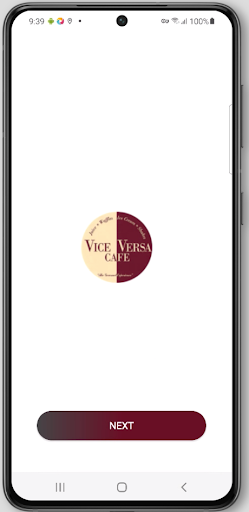 Android application Vice Versa Cafe screenshort