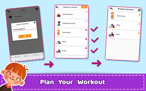 Yoga for Kids and Family fitness - Easy Workout  Screenshots 8