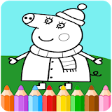 How To Color peppa pig  (coloring pages) icon