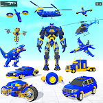 Cover Image of Download Dino Robot Police Car Games 3d  APK
