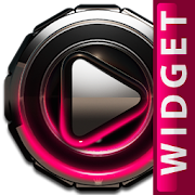 Poweramp widget Raspberry Glow