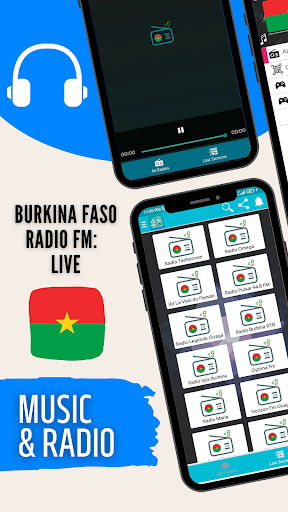 Android application Burkina Faso Radio Fm : Live screenshort
