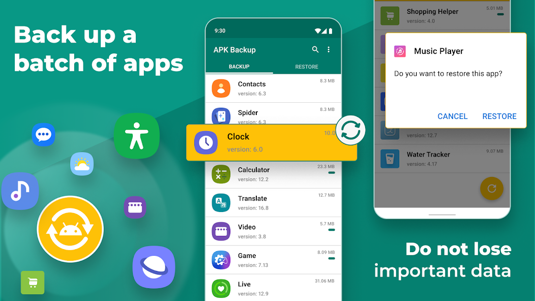 APK Backup & App Recovery 3.2.2 APK + Мод (Unlimited money) за Android