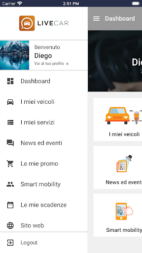 Android application LiveCAR screenshort