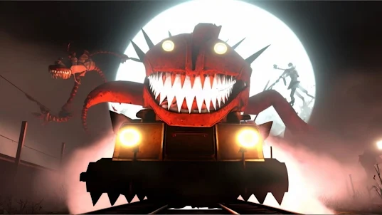 Scary Spider Horror Train Game