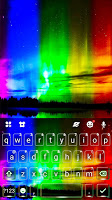 screenshot of Aurora Nothern Lights Keyboard Theme
