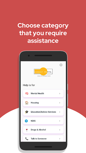 Android application Connect Me Service Directory screenshort