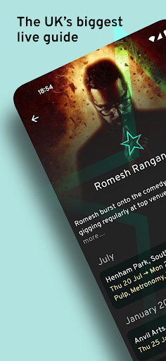 Android application GigAlert from Ents24 screenshort