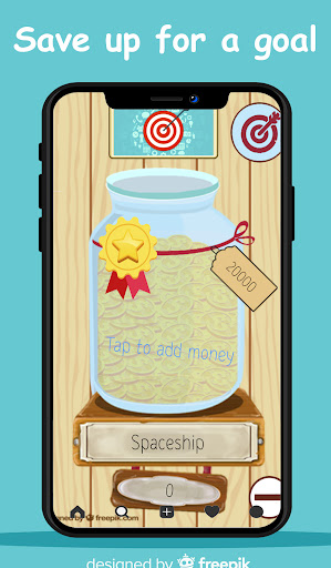 Android application Simple piggy bank. Goals reach screenshort