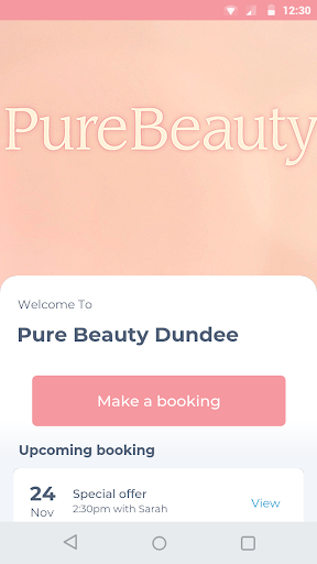 Android application Pure Beauty Dundee screenshort