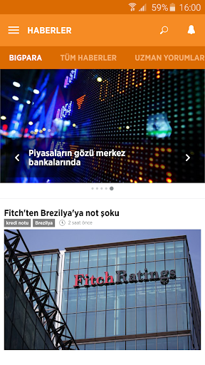 Android application Bigpara - Borsa, Döviz, Hisse screenshort
