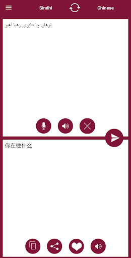 Chinese - Sindhi Translator Screen 2
