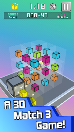 Android application CuboCombo: 3D match 3! screenshort