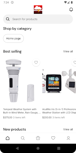 Android application Intrepid’s Weather Store screenshort