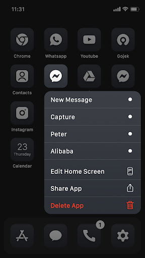 Wow Black Theme  - Icon Pack