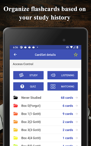 Screenshot of Spanish Flashcards