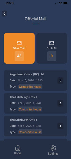 MYCO Mail Screen 3