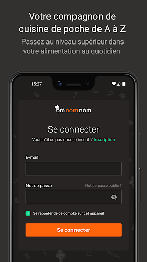 Android application omnomnom screenshort