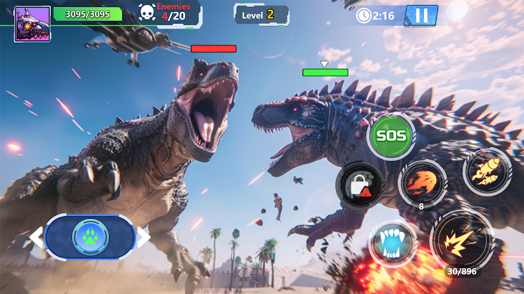 Jurassic Mech: Dinosaur Battle - New - (Android)