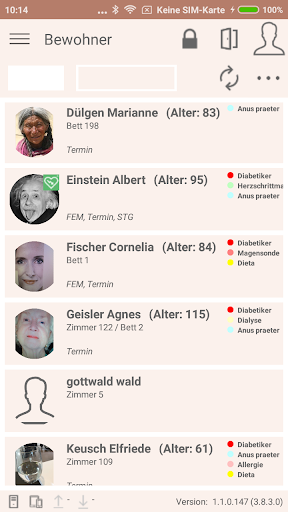 easyDOK mobile Screen 2