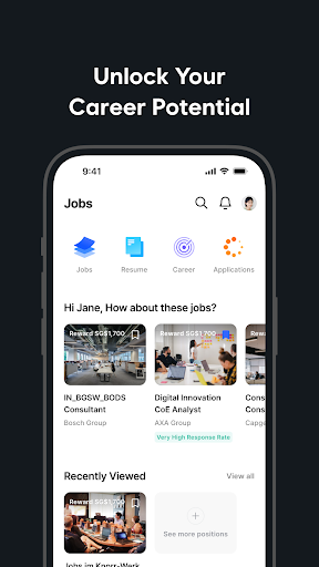 Android application Wanted: Jobs & Career screenshort