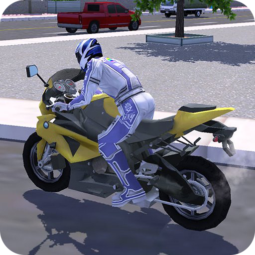 Logo fast motorcycle rider