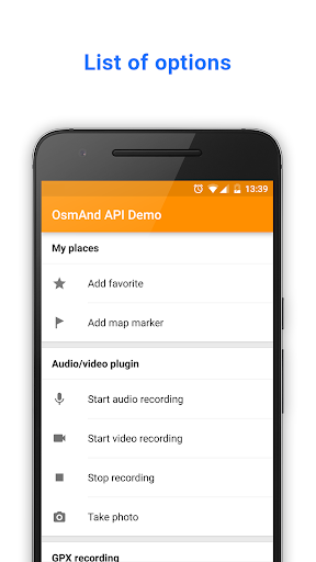 OsmAnd API Demo Screenshot 1 - AppWisp.com