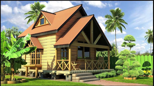 Android application Cool Wooden House Design HD screenshort