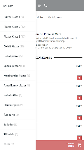 Vera Pizzeria Sundsvall Screen 2