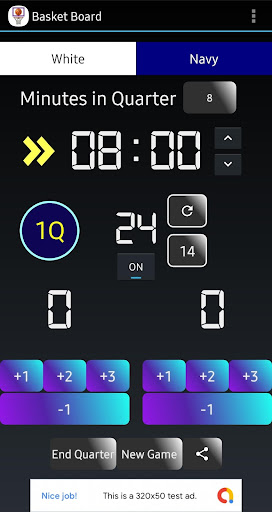 Android application Basketball Scoreboard BasketBo screenshort