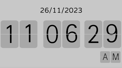 Flip Clock Screen 2