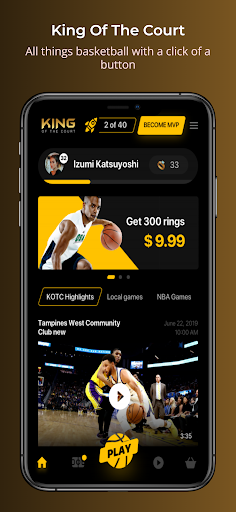 Android application KOTC Basketball screenshort