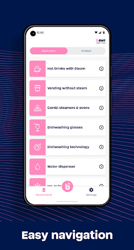 Android application BWT Best Water Professional screenshort