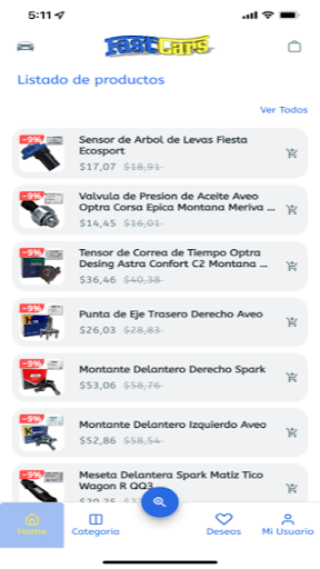 FastCarsApp Screen 3