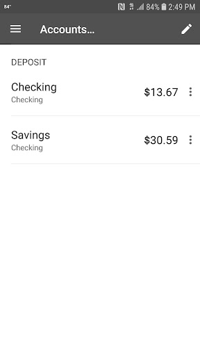 First Bank - Mobile Banking Screen 3