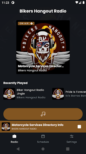 Android application Bikers Hangout Radio screenshort