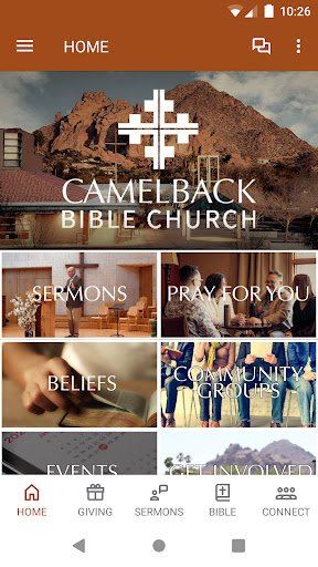 Android application Camelback Bible Church screenshort