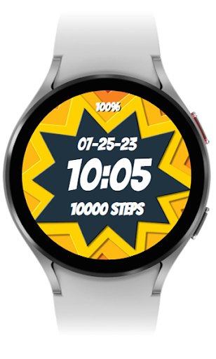 Android application Comic Book Pop Art Watchface screenshort