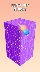 Tap to Unblock 3d Cube Away 2