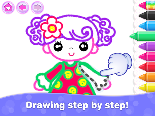 Kids Drawing Games for Girls ud83cudf80 Apps for Toddlers!  screenshots 11